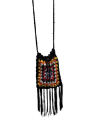 Sac à main multicolore en crochet pour femme, joli sac vintage, sac de plage. Sac bandoulière vintage.