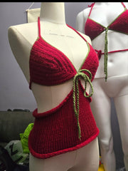 All in knit-Crochet top