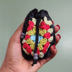 Joli étui à Airpods multicolore au crochet 