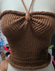 Lily's lace handmade Knit top