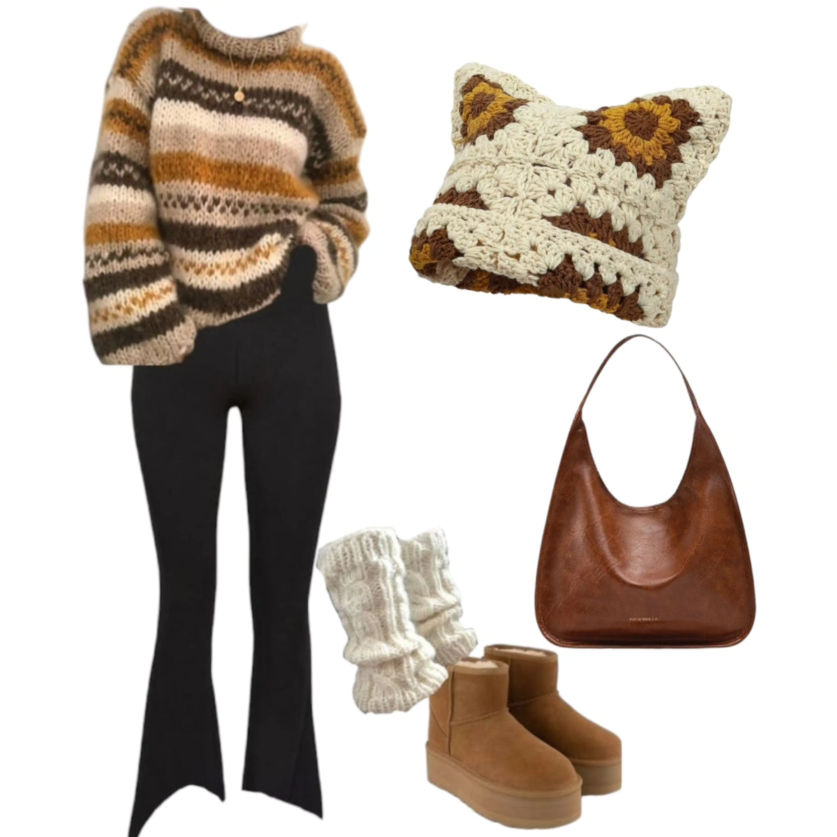 Granny Crochet Beanie, Unisex