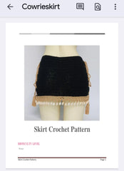 Skirt Crochet Pattern Cowrieskirt