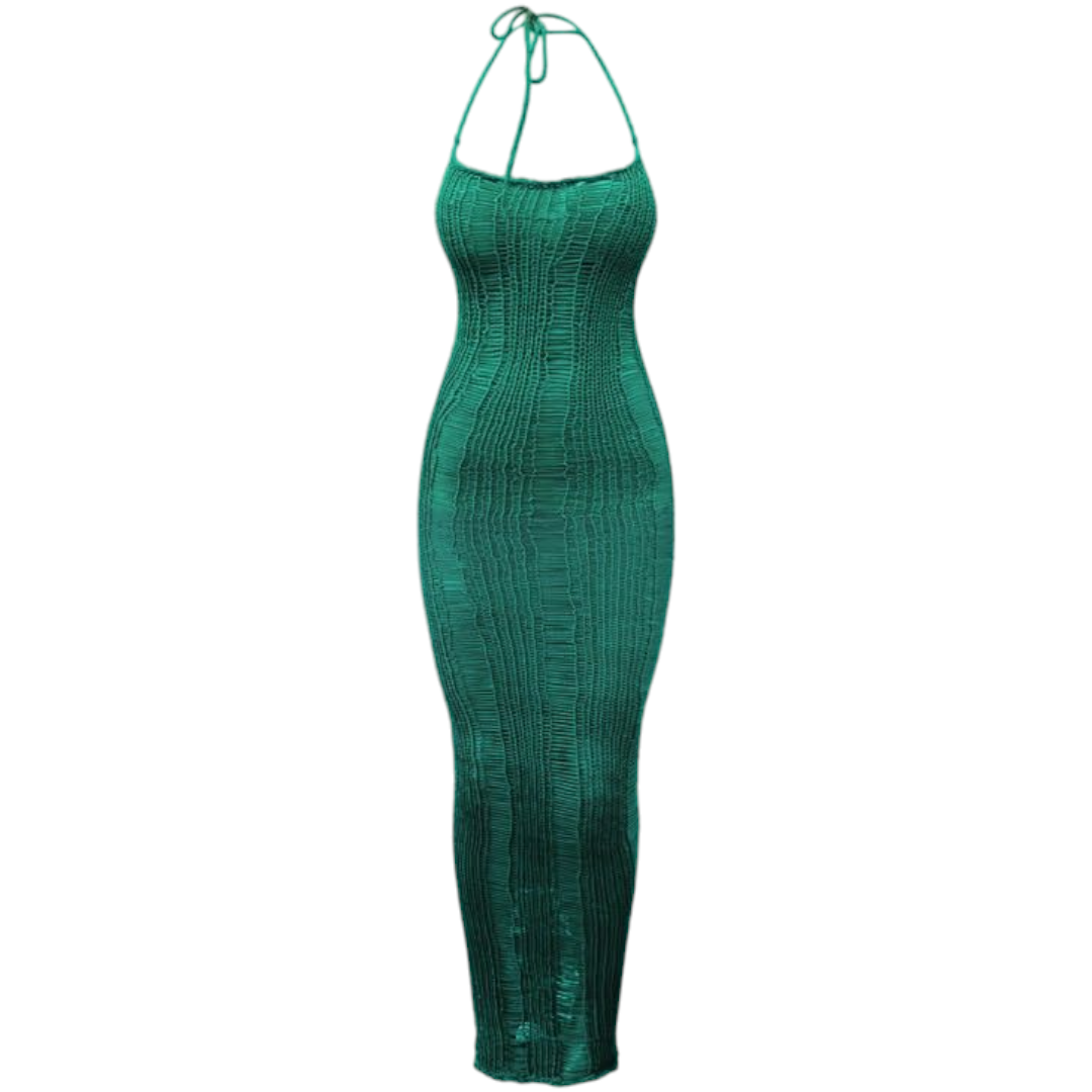Vintage long maxi knitt lace   dress  below the knee knitt dress