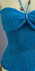 TORI KNIT TOP WITH GLASS  BEADS