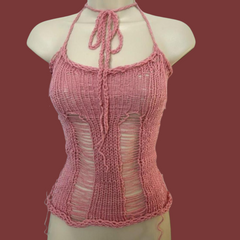 Haut en tricot GraceG Distress