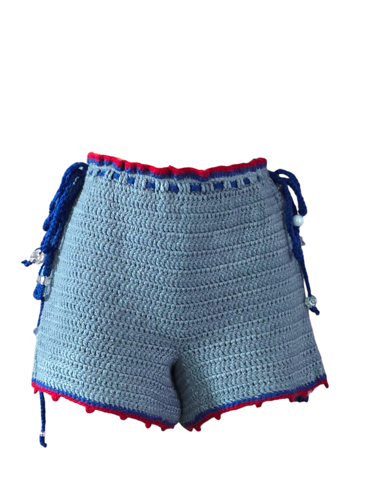 Solo Crochebabes Crochet Summer Shorts with Beads Shorts