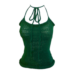 Serina hand Knitt-top summer top Semi-Sheer knitt top