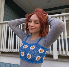 Haut court au crochet Daisy