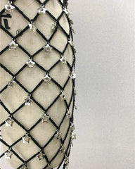 Robe mini en maille crochetée étoile (sur mesure sera réalisée en 1 à 6 semaines)
