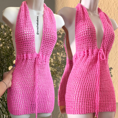 Robe de plage mini au crochet Ruby au-dessus du genou
