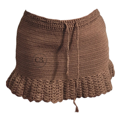 Mini jupe au crochet (sur mesure sera réalisée en 1 à 6 semaines)