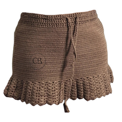 Mini jupe au crochet (sur mesure sera réalisée en 1 à 6 semaines)