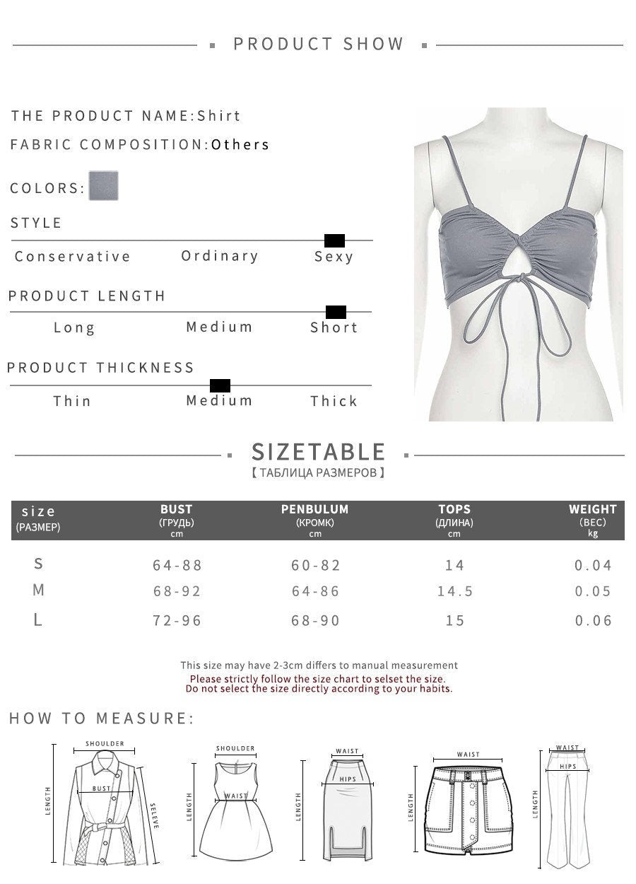 Women Sexy Top Crop Top